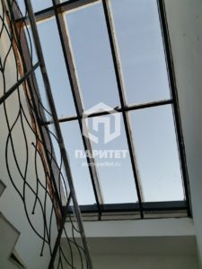 Прозрачная крыша из алюминиевого профиля