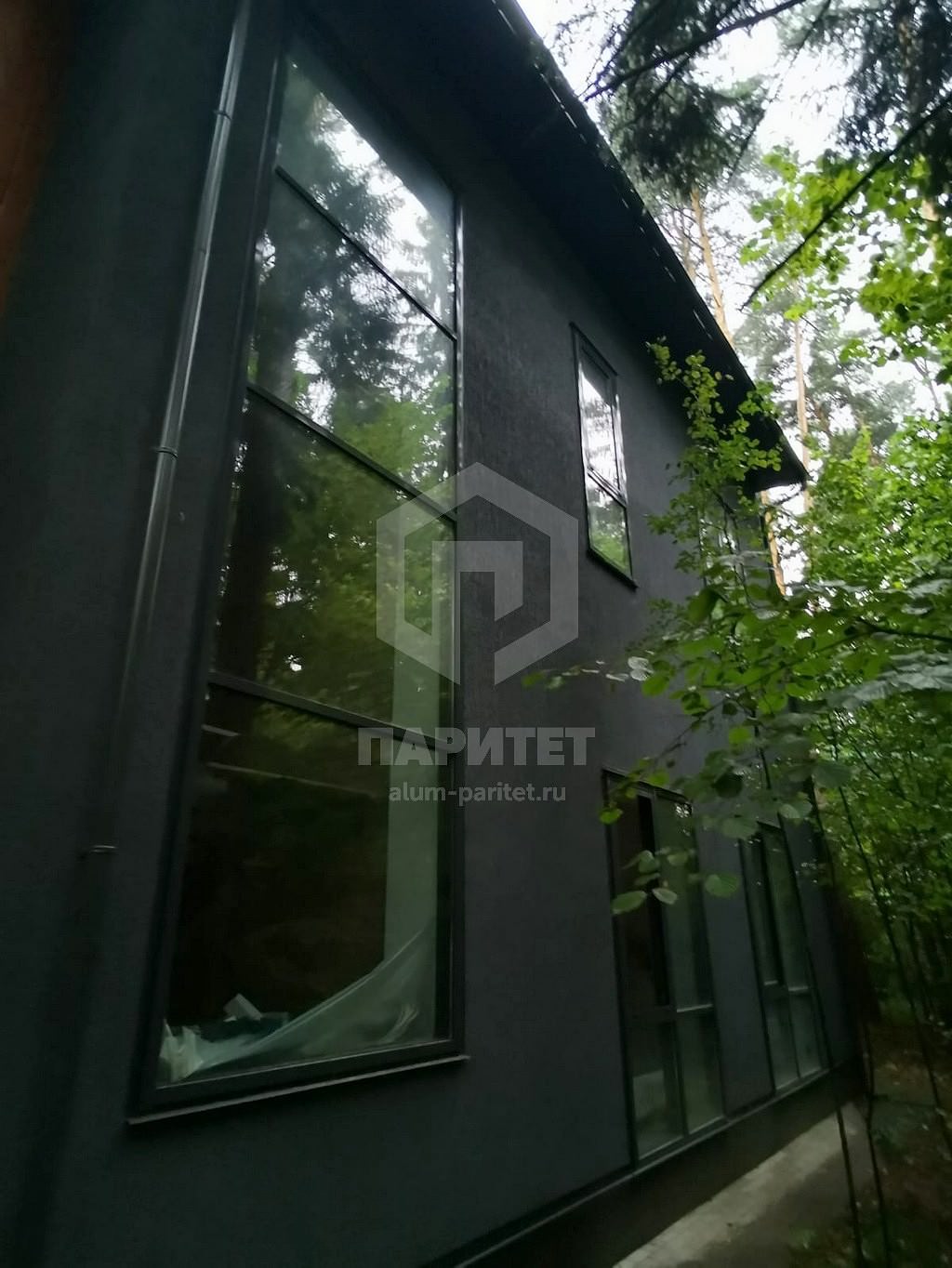 Высокое глухое алюминиевое окно для частного дома купить
